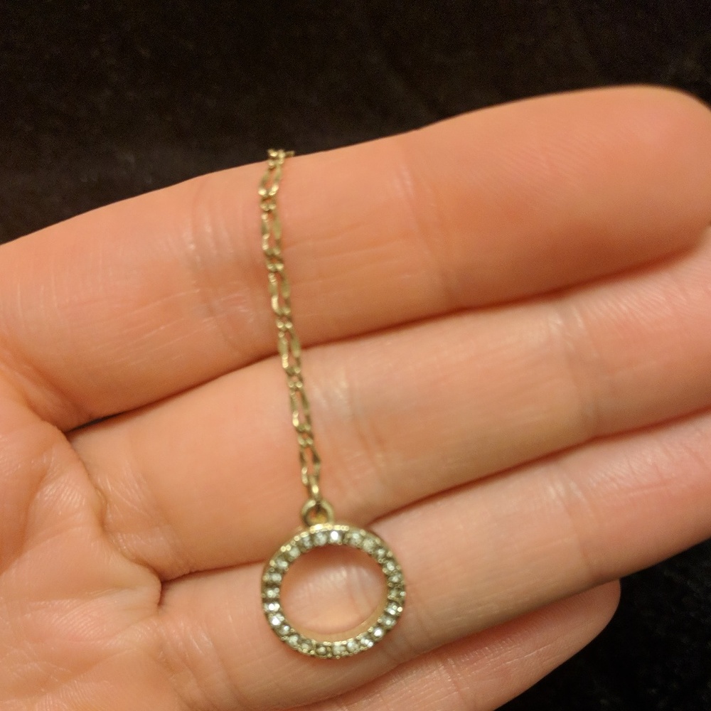 LOFT 'Y' Delicate Long Gold Necklace